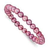 Rose Freshwater Cultured Pearl Stretch Bracelet